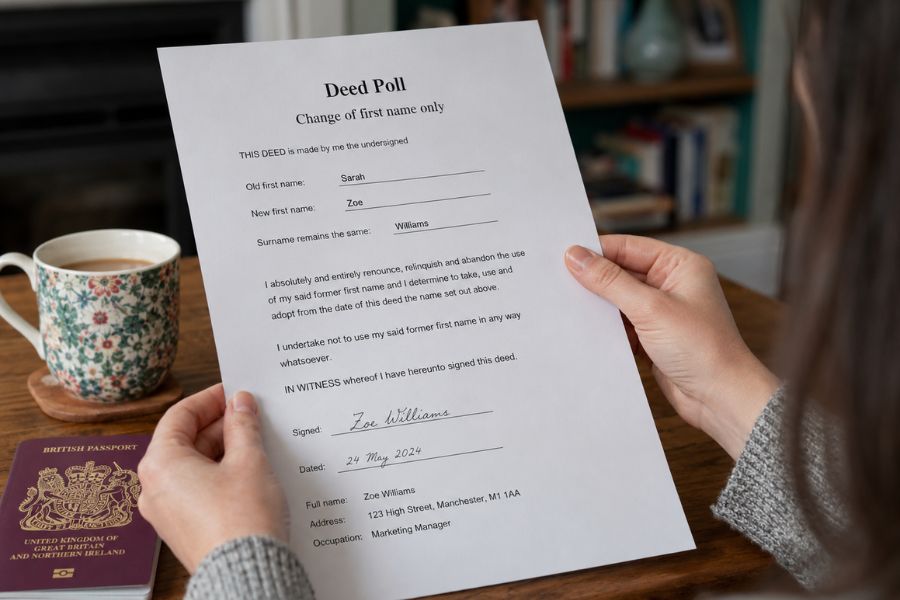 Replacement Statutory Declaration of Name Change | Deed Poll Services UK