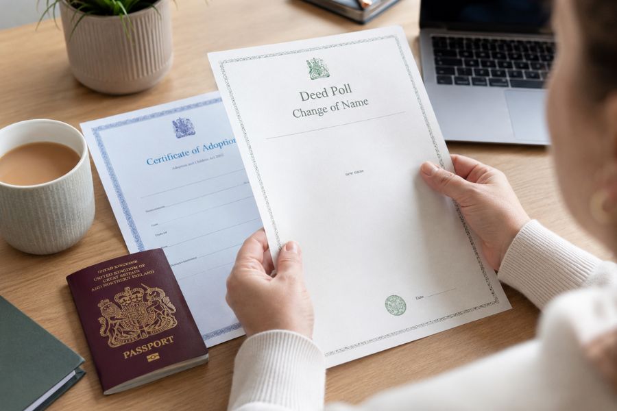 deed poll for adopted child UK